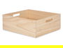 Giftdecor Caja Madera Cerrada 40 x 35 cm Pino Natural (Set de 4)