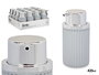 Berilo Dispensador Jabon Plastico Gris 450 ml 7x14.5x8.5 cm (Set de 32)