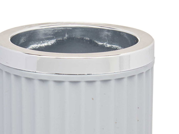 Berilo Vaso Multiuso Plástico Gris 7.5x11.5x7.5 cm (Set de 32)