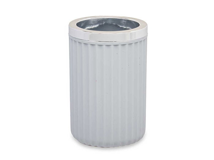 Berilo Vaso Multiuso Plástico Gris 7.5x11.5x7.5 cm (Set de 32)