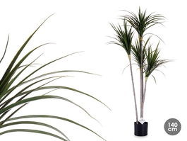 Ibergarden Planta con Maceta Hoja Estrecha Pequeña 140 cm (Al) x 80 cm (An) x 85 cm (La)