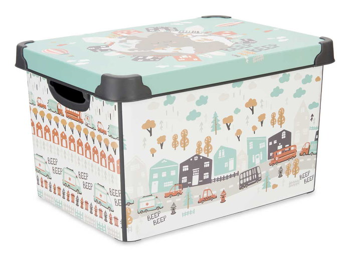 KIPIT Caja de Plástico Road con Asa 17L (Pack de 12 Unidades)
