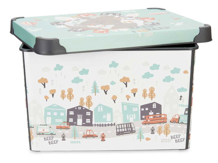 KIPIT Caja de Plástico Road con Asa 17L (Pack de 12 Unidades)