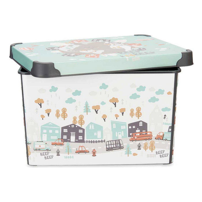 KIPIT Caja de Plástico Road con Asa 17L (Pack de 12 Unidades)