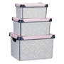 KIPIT Set de 3 Cajas Plásticas Vibes