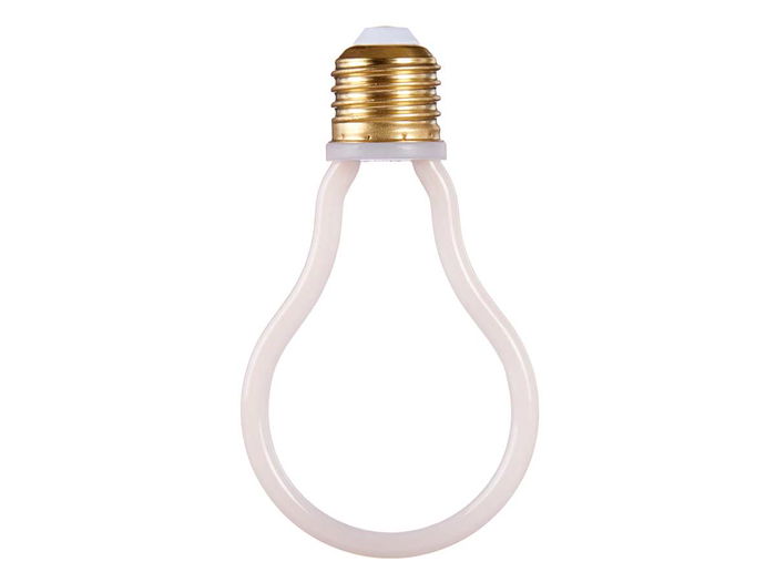 Bombilla LED Giftdecor Forma Lampara 9.5x13.5x3 cm Blanco Cristal Metal 85-265V 4w E27 2300-2700K (Set de 12)