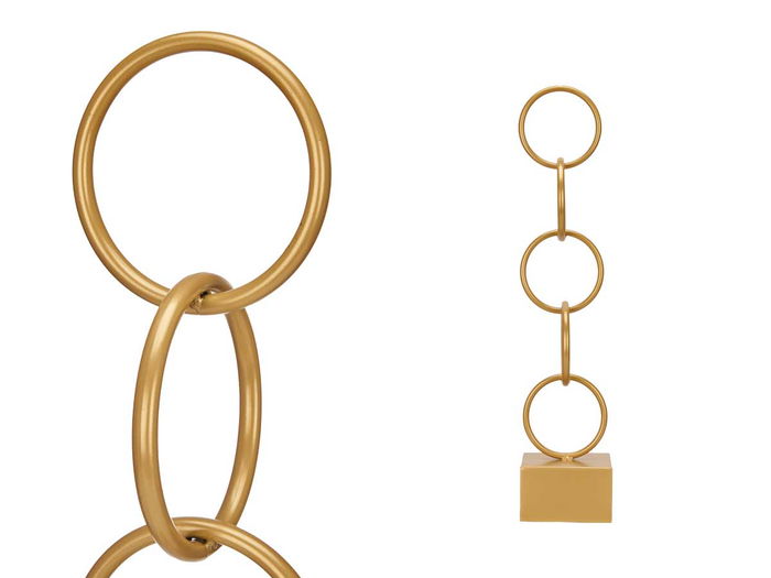 Giftdecor Figura Aros Oro Grande Metal 12.5x60.5x12.5 cm (Set de 8)
