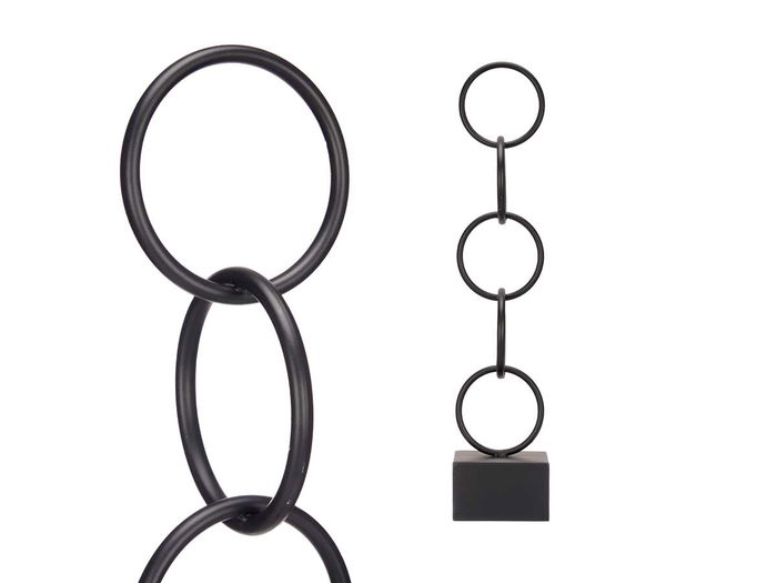 Giftdecor Figura Aros Negro Grande 12.5x60.5x12.5 cm (Set de 8) Giftdecor Figura Aros Negro Grande 12.5x60.5x12.5 cm (Set de 8)