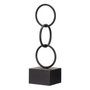 Giftdecor Figura Aros Negro Pequeño