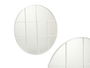 Giftdecor Espejo Ventanal Redondo 100 cm Blanco Metal 100x100 cm