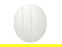 Giftdecor Espejo Ventanal Redondo 100 cm Blanco Metal 100x100 cm