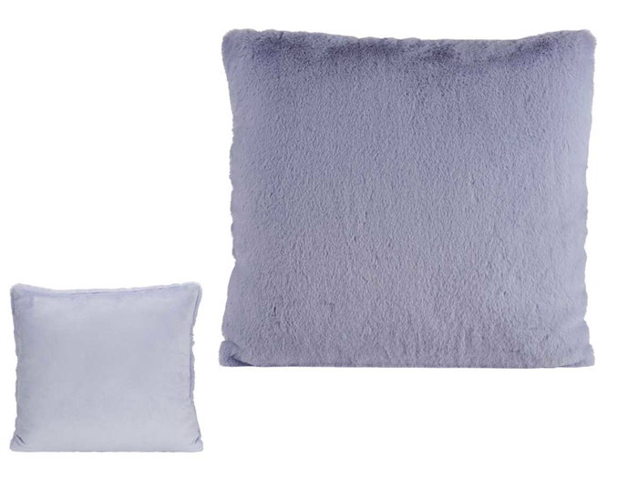 Giftdecor Cojín Pelo Corto Lila 40x40 cm (Set de 12)