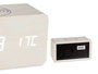 Giftdecor Reloj Alarma Movimiento y Temperatura Blanco 15 x 7.5 x 7 cm (Set de 12)
