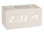 Giftdecor Reloj Alarma Movimiento y Temperatura Blanco 15 x 7.5 x 7 cm (Set de 12)