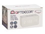 Giftdecor Reloj Alarma Movimiento y Temperatura Blanco 15 x 7.5 x 7 cm (Set de 12)
