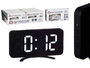 Giftdecor Reloj Espejo Negro 15.7x7.7x1.5 cm (Set de 12)