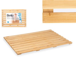 Berilo Tarima Ducha Grande Bambu Natural 66 x 2.3 x 50 cm (Set de 6)