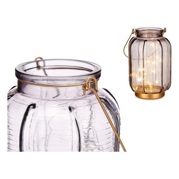 GIFTDECOR Farol LED Rayas Alto Antracita