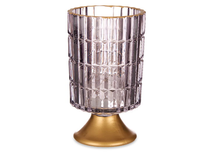 Farol Led Pie Metal Antracita Giftdecor 10.7 x 18 x 10.7 cm con 12 LEDs (Set de 6)