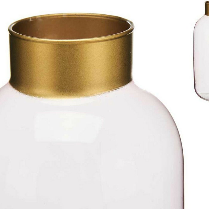 GIFTDECOR Jarrón Cristal Liso Oro Grande Champagne Rosa GIFTDECOR Jarrón Cristal Liso Oro Grande Champagne Rosa