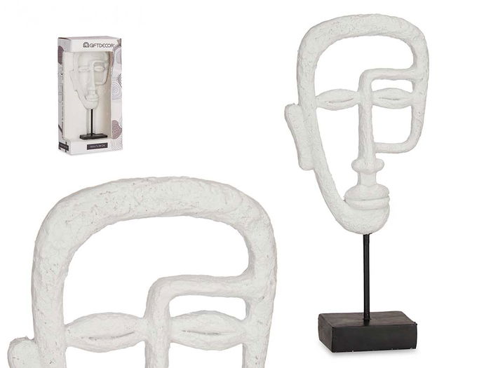 Giftdecor Cara Con Base Blanco Poliresina 19.5 x 38 x 10.5 cm (Set de 4) Giftdecor Cara Con Base Blanco Poliresina 19.5 x 38 x 10.5 cm (Set de 4)