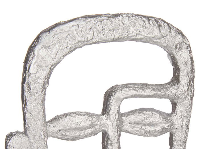 Giftdecor Cara con Base Plata Poliresina 19.5 x 38 x 10.5 cm (Set de 4)