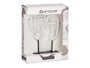 Giftdecor Espejo de Tocador Cara Doble con Base Blanco 27 x 32.5 x 10.5 cm (Set de 4)