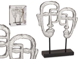 Giftdecor Espejo de Tocador Cara Doble con Base Plata 27 x 32.5 x 10.5 cm (Set de 4)