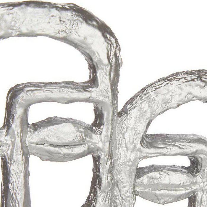 Giftdecor Accesorio Decorativo Cara Doble con Base Plata