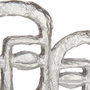 Giftdecor Accesorio Decorativo Cara Doble con Base Plata