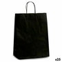 Bolsa de Papel Pincello Negro 12 x 52 x 32 cm (25 Unidades)