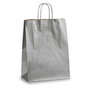 Bolsa de Papel Pincello Plateado Plata 12 x 52 x 32 cm (25 Unidades)