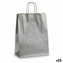 Bolsa de Papel Pincello Plateado Plata 12 x 52 x 32 cm (25 Unidades)