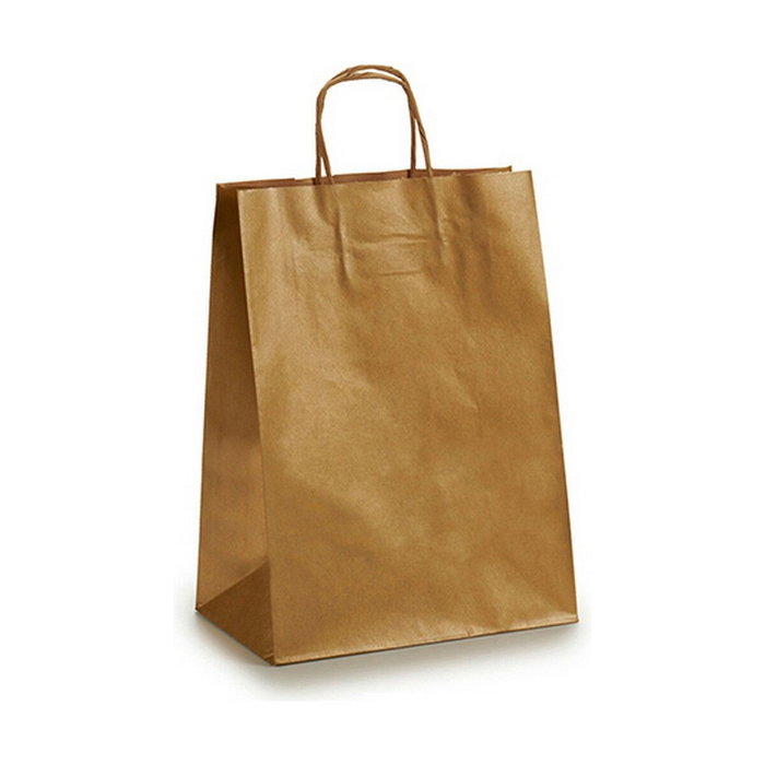 Bolsa de Papel Pincello Dorado 24 x 12 x 40 cm 24 x 40 x 0,2 cm (25 Unidades)