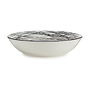 Plato Hondo Vessia Blanco Negro Porcelana Rayas 20 x 4,7 x 20 cm (6 Unidades)