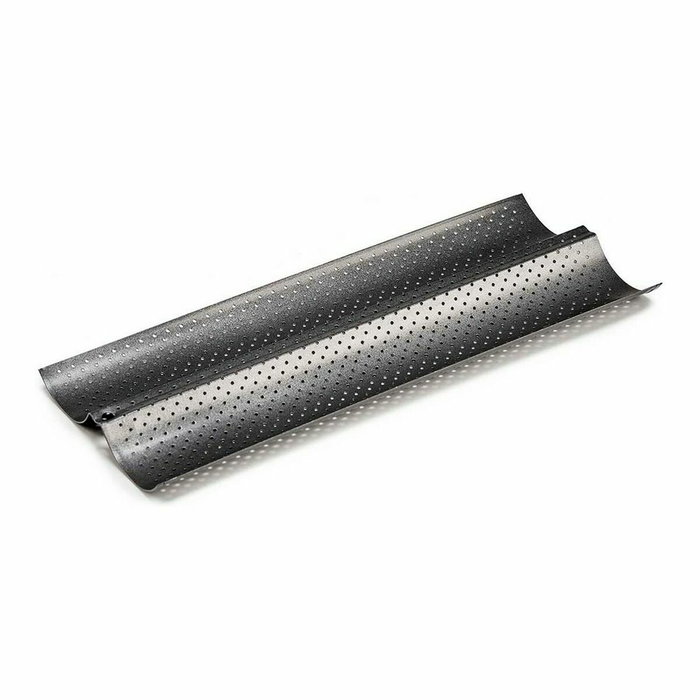 Molde para Baguettes Kinvara Gris oscuro Metal Acero al carbono 16 x 2,5 x 38 cm Pan (12 Unidades) Molde para Baguettes Kinvara Gris oscuro Metal Acero al carbono 16 x 2,5 x 38 cm Pan (12 Unidades)