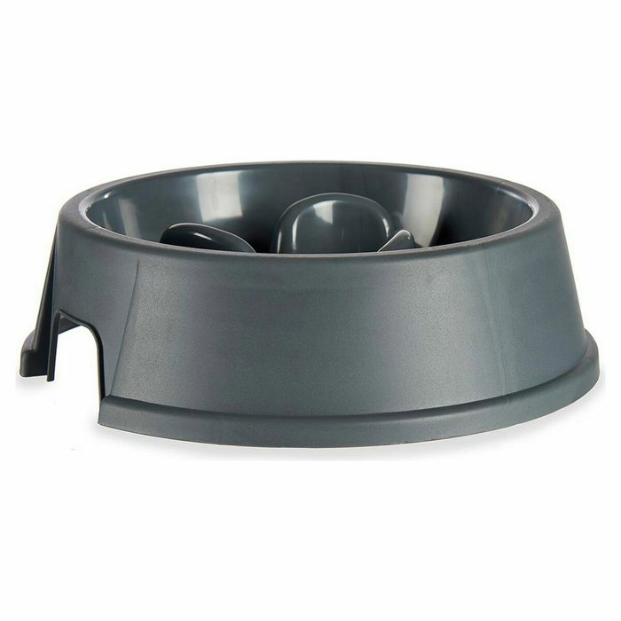 Comedero de Alimentación Lenta para Mascotas Mascow Antracita Plástico 27 x 7,5 x 27 cm (12 Unidades) Comedero de Alimentación Lenta para Mascotas Mascow Antracita Plástico 27 x 7,5 x 27 cm (12 Unidades)