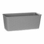Jardinera Stefanplast Gris Plástico 13 x 11 x 29 cm (12 Unidades)
