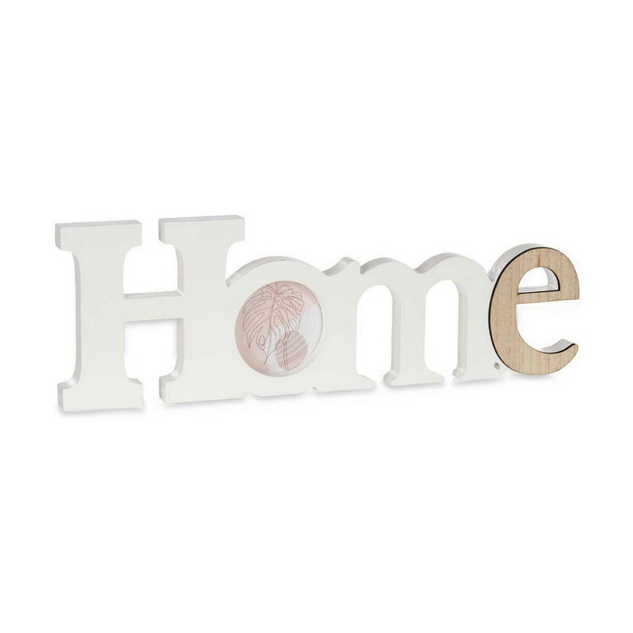 Marco de Fotos Gift Decor Home Blanco Marrón Madera MDF (6 Unidades)