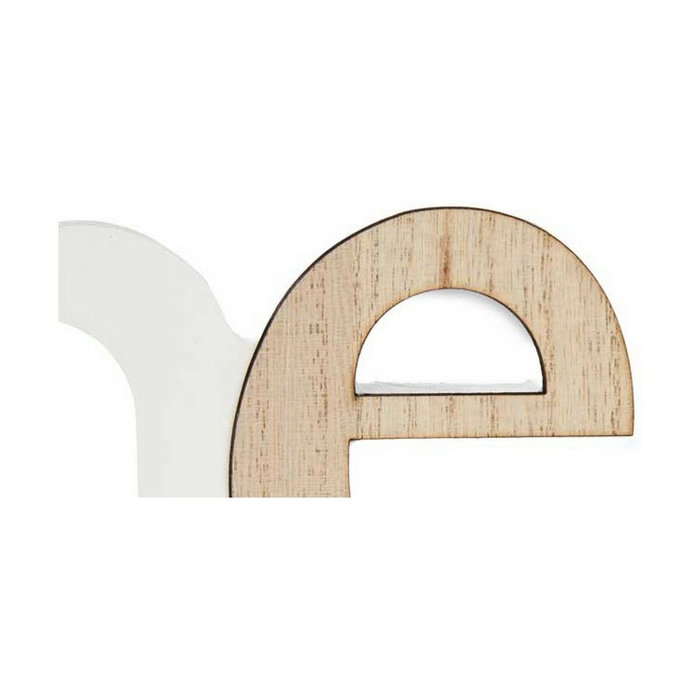 Marco de Fotos Gift Decor Home Blanco Marrón Madera MDF (6 Unidades)