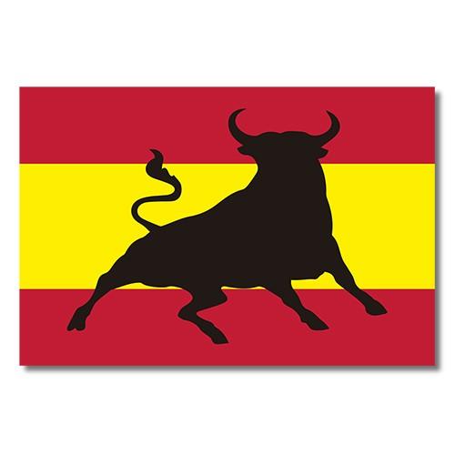 Bandera España Pegatina Toro CS10 ADH06594 Sticker Decorativo 1 Ud