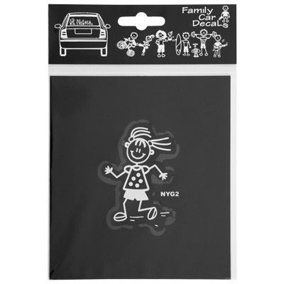 Abc ADH06665 Adhesivo Familia Niña Bailando Vinilo Decorativo