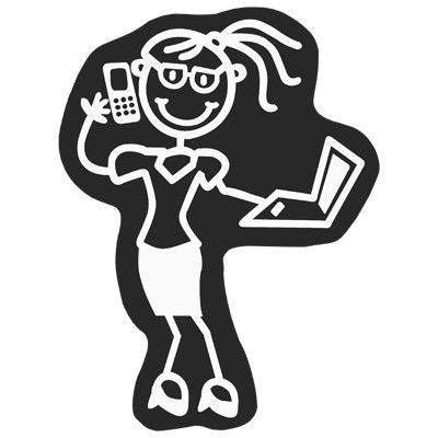 Abc ADH06672 Cs5 Adhesivo Familia Mujer Trabajo