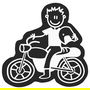 Abc Adhesivo Familia Hombre Moto ADH06681