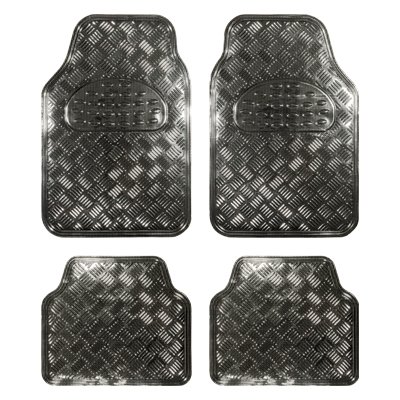 Abc Alfombra de Goma Aluminio Carbon 4 Piezas CS6 para MB Clase E W211/S211 Abc Alfombra de Goma Aluminio Carbon 4 Piezas CS6 para MB Clase E W211/S211