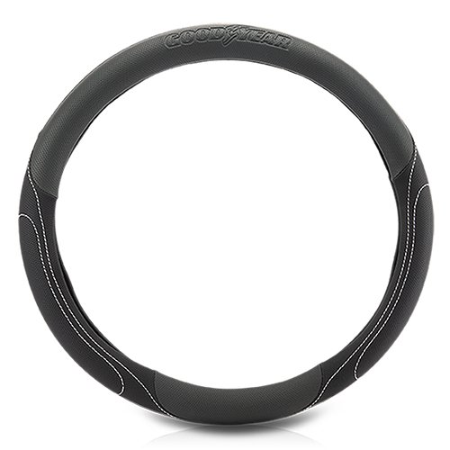Abc Funda para volante Goodyear Modelo Confort Gris/Negro Antideslizante Abc Funda para volante Goodyear Modelo Confort Gris/Negro Antideslizante