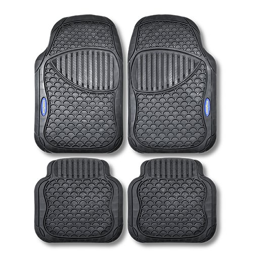 Abc Alfombra de Goma Negra 4 Piezas Goodyear CS4 para MB Clase E W211/S211