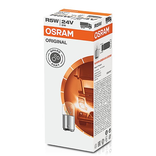 Osram 5626 Bombilla 24V 5W BA15D Blanca 10 Unidades