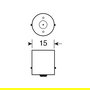OSRAM 7506 BOMBILLA DE FRENO INTERMITENTE 21W 12V BA15S P21W HALÓGENA DE LUZ BLANCA