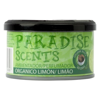 Paradise Scents Perfumador Lata Limon Paradise Cs6 PER80003 Bloques Orgánicos Hasta 60 Días Duración Aroma Limón